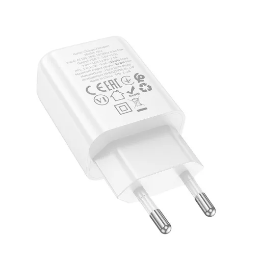 Hoco hálózati töltő USB-C QC PD 30W N62 fehér