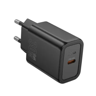 Hoco hálózati töltő USB-C QC PD 30W N62 fekete