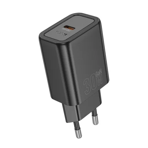 Hoco hálózati töltő USB-C QC PD 30W N62 fekete