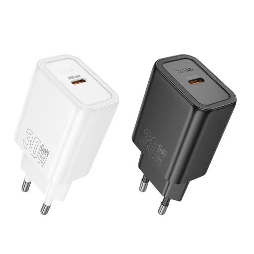 Hoco hálózati töltő USB-C QC PD 30W N62 fekete