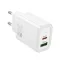 Hoco hálózati töltő USB-A + USB-C QC3.0 PD 3A 30W N63 fehér