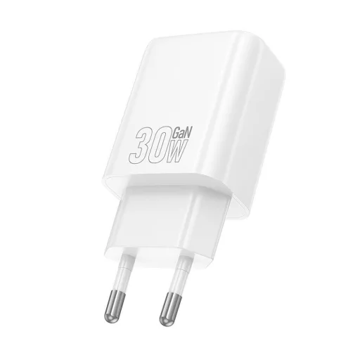 Hoco hálózati töltő USB-A + USB-C QC3.0 PD 3A 30W N63 fehér