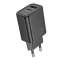 Hoco hálózati töltő USB-A + USB-C QC3.0 PD 3A 30W N63 fekete