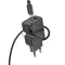 Hoco hálózati töltő USB-A + USB-C QC3.0 PD 3A 30W + USB-C – Lightning kábel N63 fekete