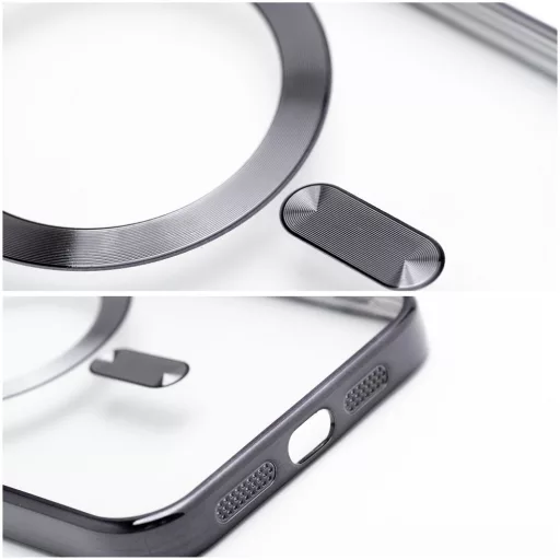 iPhone 16e (SE 4 2025) / 17e Electro Mag Cover tok – Magsafe kompatibilis – fekete