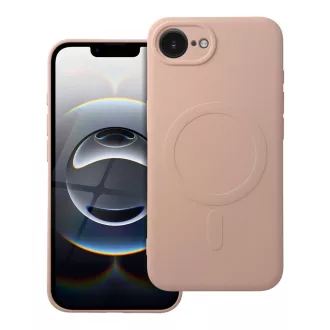  SILICONE MAG COVER Magsafe kompatibilis tok iPhone 16e rózsaszín