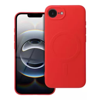 SILICONE MAG COVER Magsafe kompatibilis tok iPhone 16e piros