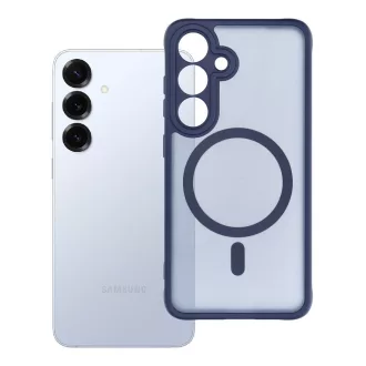   Full Matte Mag Cover tok Samsung S25 MagSafe kompatibilis kék