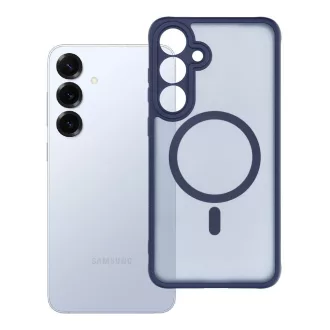   Full Matte Mag Cover tok Samsung S25 PLUS  Magsafe kompatibilis kék