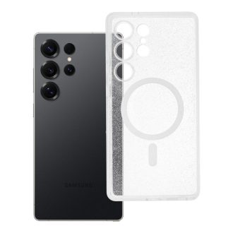  Clear Mag Cover tok Samsung S25 ULTRA  (STR) Magsafe kompatibilis átlátszó glitter