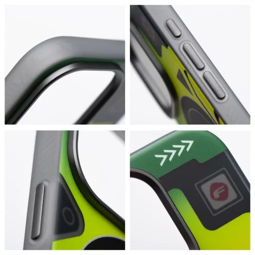 Forcell F-Protect Levels Dual Layer tok Samsung S25  4D technology Magsafe kompatibilis Military Drop-Test cyber zöld