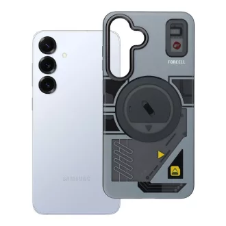   Forcell F-Protect Levels Dual Layer tok Samsung S25 PLUS  4D technology Magsafe kompatibilis Military Drop-Test cyber szürke