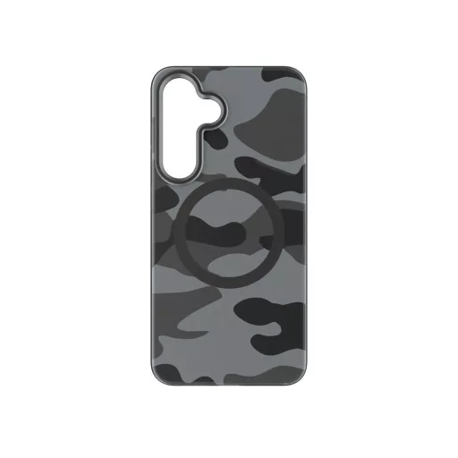 Forcell F-Protect Levels Dual Layer tok Samsung S25 PLUS  4D technology Magsafe kompatibilis Military Drop-Test fekete camo