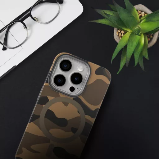 Forcell F-Protect Levels Dual Layer tok Samsung S25 ULTRA  4D technology Magsafe kompatibilis Military Drop-Test desert camo