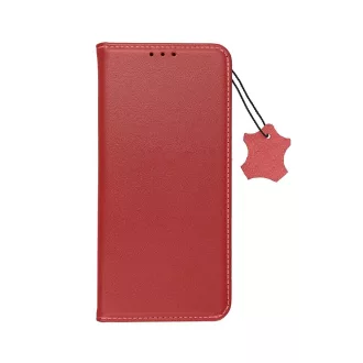   SMART Pro Leather bőrhatású flip tok iPhone 16e (SE 4 2025) claret