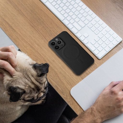 SILICONE MAG COVER Magsafe kompatibilis tok SAMSUNG A54 fekete