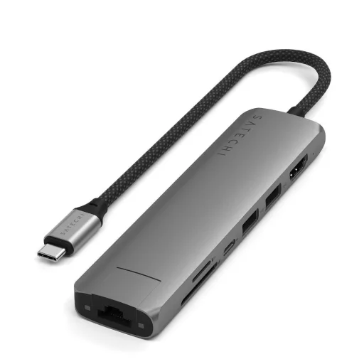 Adapter HUB 7in1 USB C Satechi Slim ST-P7SM szürke