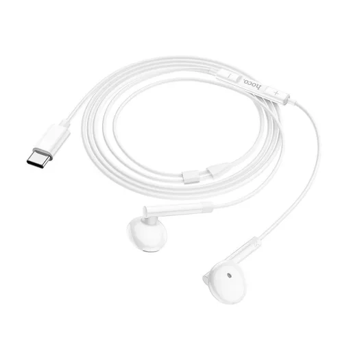 Hoco M95 vezetékes fülhallgató USB-C – fehér