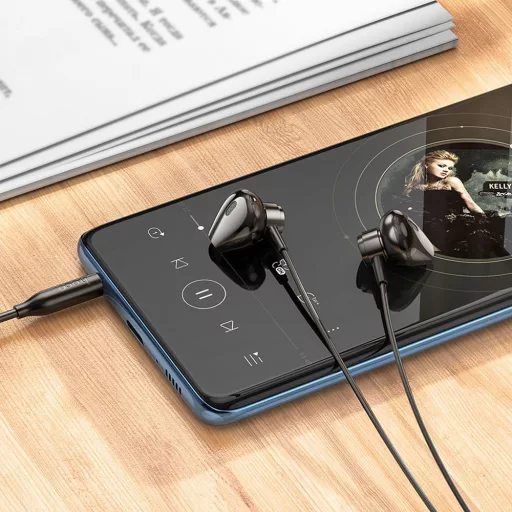 Hoco M125 vezetékes fülhallgató Jack 3,5 mm – fekete