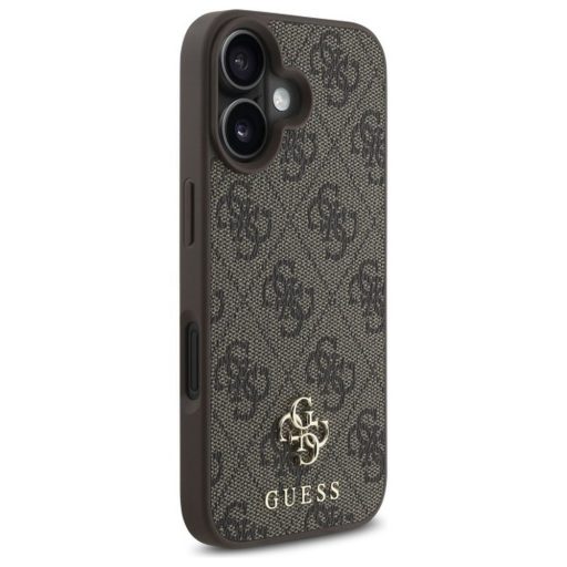 GUESS tok iPhone 16 comaptible with MagSafe GUHMP16SP4SM4MW (PU 4G Small and Classic) barna