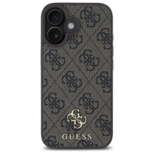 GUESS tok iPhone 16 comaptible with MagSafe GUHMP16SP4SM4MW (PU 4G Small and Classic) barna