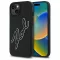 KARL LAGERFELD tok iPhone 15 KLHCP15S3DRKSDLK (3D Rubber Signature) fekete