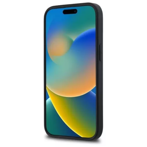 KARL LAGERFELD tok iPhone 15 KLHCP15S3DRKSDLK (3D Rubber Signature) fekete