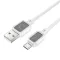 Hoco USB-A – Micro USB töltőkábel X108 2,4A 1 m fehér