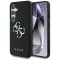 GUESS tok SAMSUNG S25 GUHCS25SPGT4MBK (PU Grained Big 4G and Classic Logo) Fekete