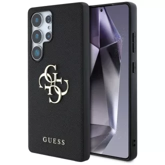   GUESS tok SAMSUNG S25 Ultra GUHCS25LPGT4MBK (PU Grained Big 4G and Classic Logo) Fekete