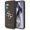 GUESS tok SAMSUNG S25 GUHCS25SPGT4MBW (PU Grained Big 4G and Classic Logo) barna