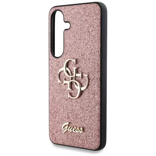 GUESS tok SAMSUNG S25 GUHCS25SHG4SGP (Fixed Glitter Big 4G) rózsaszín