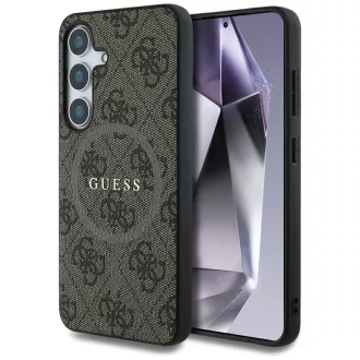   GUESS tok SAMSUNG S25 Plus GUHMS25MG4GFRW (Magnetic PU 4G Ring Classic Logo) barna
