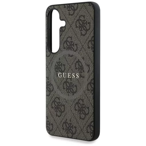 GUESS tok SAMSUNG S25 Plus GUHMS25MG4GFRW (Magnetic PU 4G Ring Classic Logo) barna