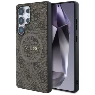   GUESS tok SAMSUNG S25 Ultra GUHMS25LG4GFRW (Magnetic PU 4G Ring Classic Logo) barna