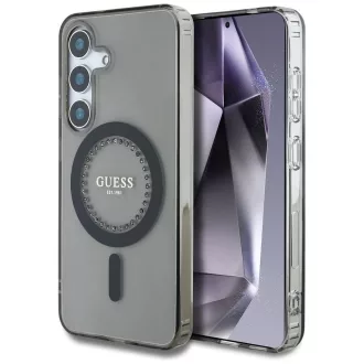   GUESS tok SAMSUNG S25 GUHMS25SPFTDTEK (Magnetic IML Rhinestones) fekete