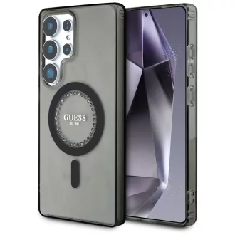   GUESS tok SAMSUNG S25 Ultra GUHMS25LPFTDTEK (Magnetic IML Rhinestones) Fekete