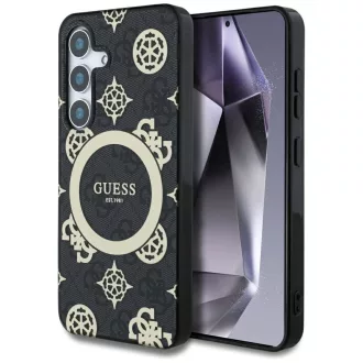   GUESS tok SAMSUNG S25 GUHMS25SH4PYEEK (Magnetic IML Peony on 4G Background) fekete