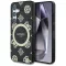 GUESS tok SAMSUNG S25 GUHMS25SH4PYEEK (Magnetic IML Peony on 4G Background) fekete