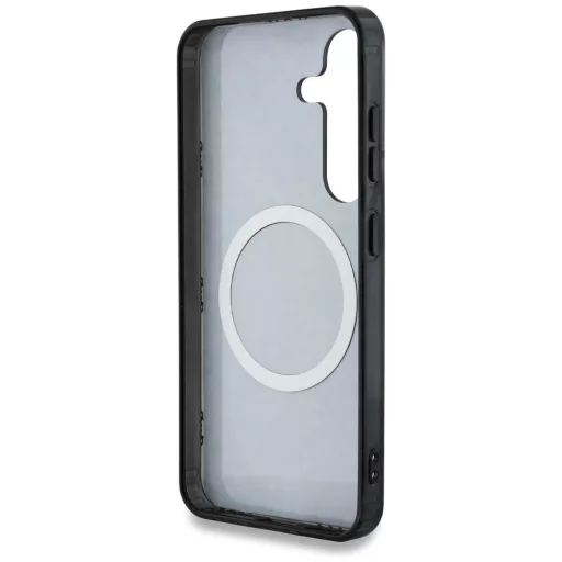 GUESS tok SAMSUNG S25 GUHMS25SH4PYEEK (Magnetic IML Peony on 4G Background) fekete
