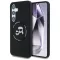 KARL LAGERFELD tok SAMSUNG S25 KLHMS25SSKCHTCK (Magnetic Silicone Double Heads) fekete