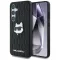 KARL LAGERFELD tok SAMSUNG S25 KLHCS25SPGKLCHPK (PU Monogram Choupette Head Pin) fekete