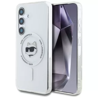   KARL LAGERFELD tok SAMSUNG S25 Plus KLHMS25MHLSCHH (Magnetic IML Metal Choupette Head) fehér