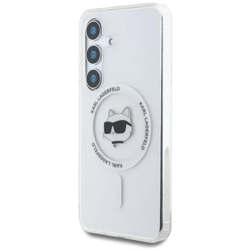 KARL LAGERFELD tok SAMSUNG S25 Plus KLHMS25MHLSCHH (Magnetic IML Metal Choupette Head) fehér