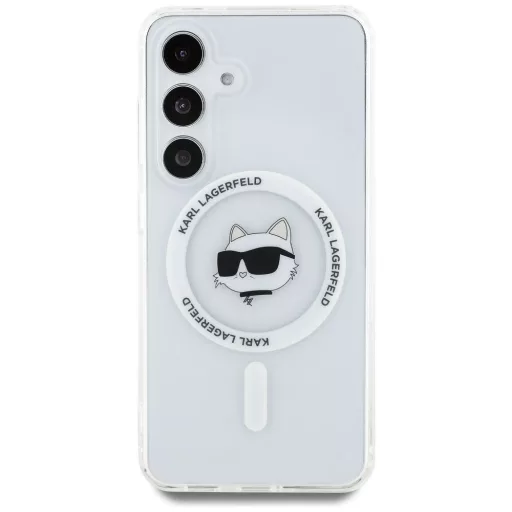 KARL LAGERFELD tok SAMSUNG S25 Plus KLHMS25MHLSCHH (Magnetic IML Metal Choupette Head) fehér