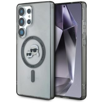   KARL LAGERFELD tok SAMSUNG S25 Ultra KLHMS25LHLSKCK (Magnetic IML Metal KC Heads) fekete