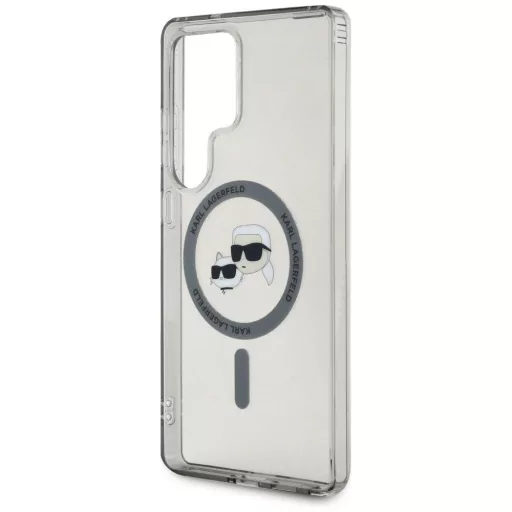 KARL LAGERFELD tok SAMSUNG S25 Ultra KLHMS25LHLSKCK (Magnetic IML Metal KC Heads) fekete