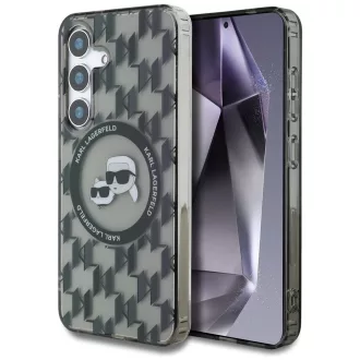  KARL LAGERFELD tok SAMSUNG S25 KLHMS25SHMCKMHK (Magnetic IML Metal Monogram KC Heads) fekete
