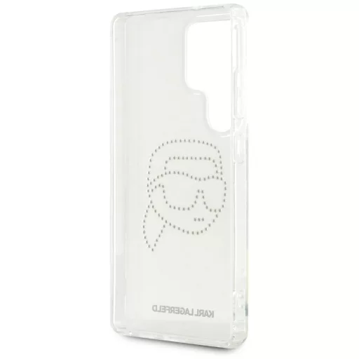 KARL LAGERFELD tok SAMSUNG S25 Ultra KLHCS25LHKHDCELT (IML Rhinestones K Head) átlátszó