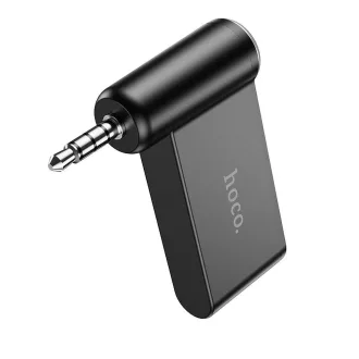 Hoco AUX Bluetooth autós vevő 3,5 mm jack E58 fekete